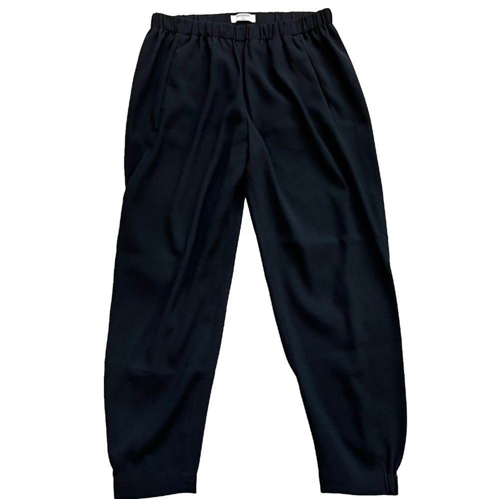 BABATON PULL ON CROPPED JOGGER PANTS SIZE MEDIUM MINIMALIST MODERN CHIC